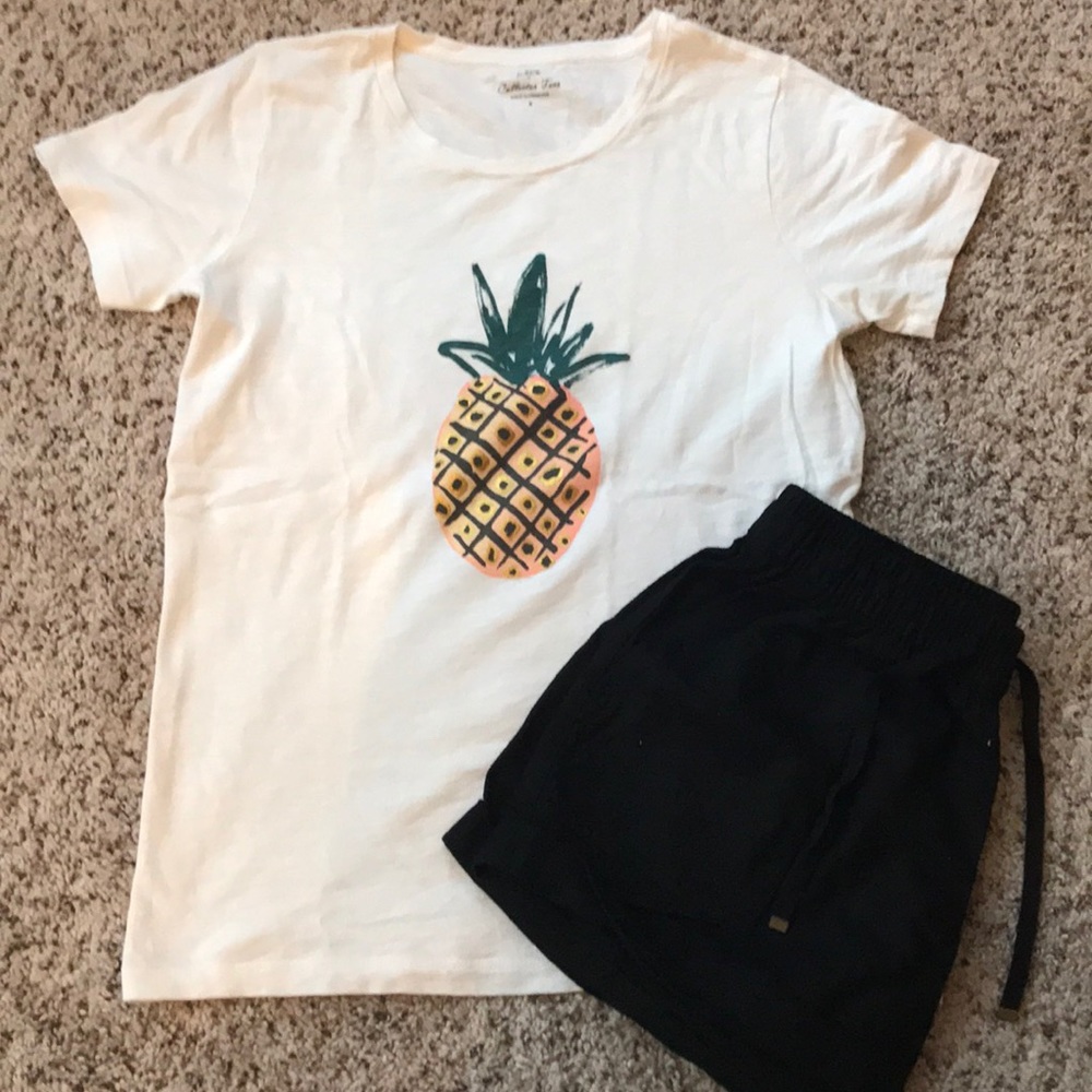 J. Crew Pineapple Tee Size Small